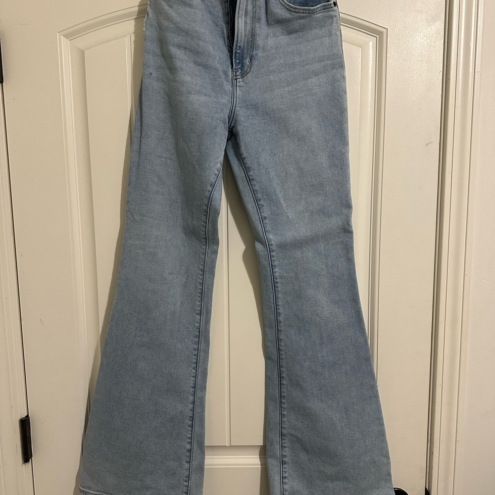 Abercrombie & Fitch Light Blue Wide Leg Jeans